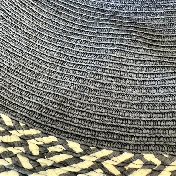 Floppy Navy Blue Paper Straw Sun Hat From Target - Picture 9 of 11